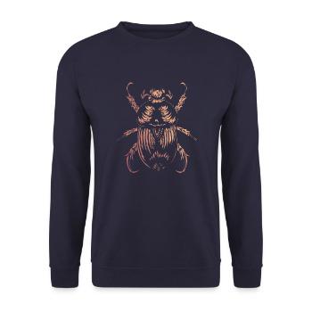 insect - Unisex Sweatshirt - navy - Front - Alina (178cm) & Michal (187cm)