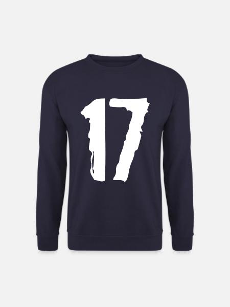 17 Zahl Trikot - Unisex Pullover - Navy