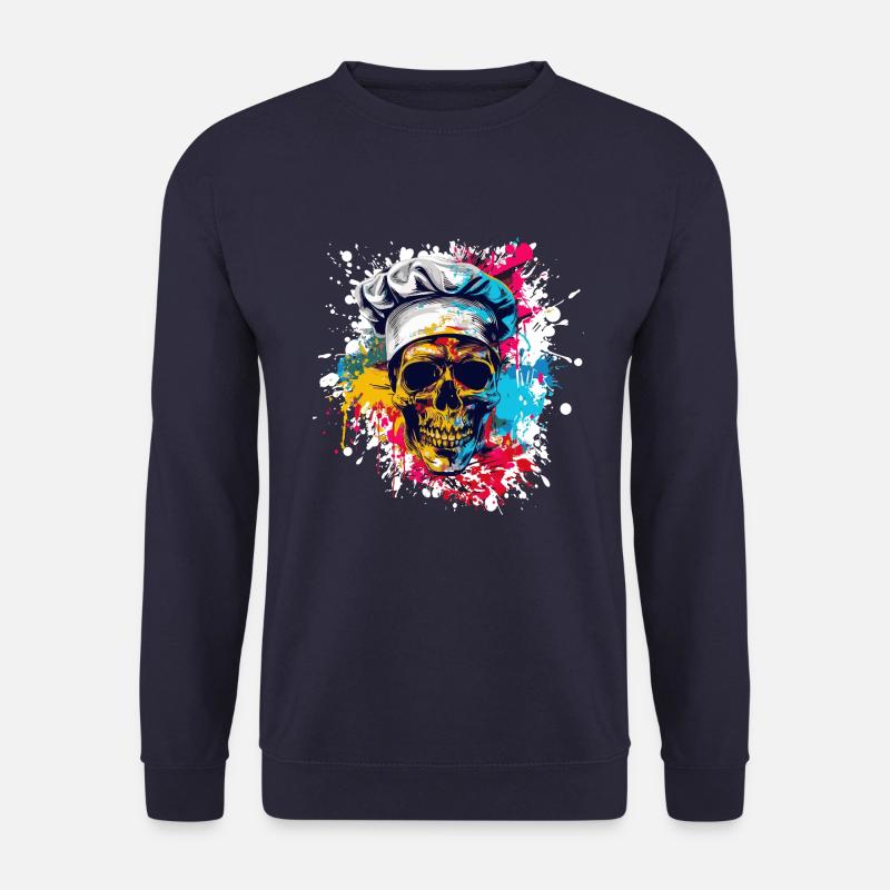 Koch Chef Totenkopf - Unisex Pullover - Navy