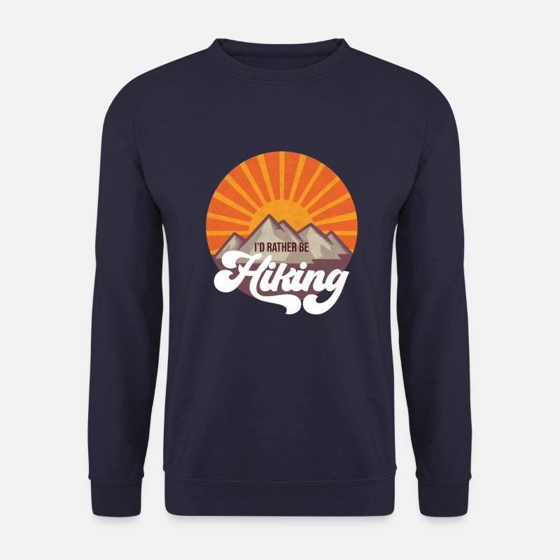 Wandern Berge Vintage Wanderung Geschenk - Unisex Pullover - Navy