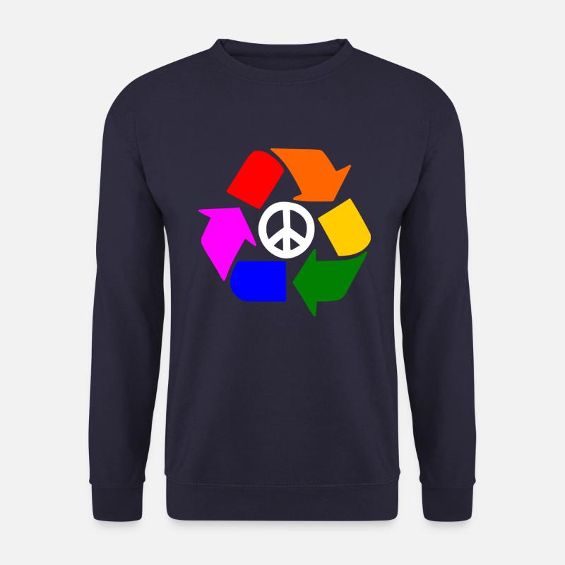 Peace lgbt zeichen - Peacezeichen - Unisex Pullover - Navy