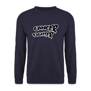 Cancer Fighter - Unisex Pullover - Navy - Vorne - Alina (178cm) & Michal (187cm)