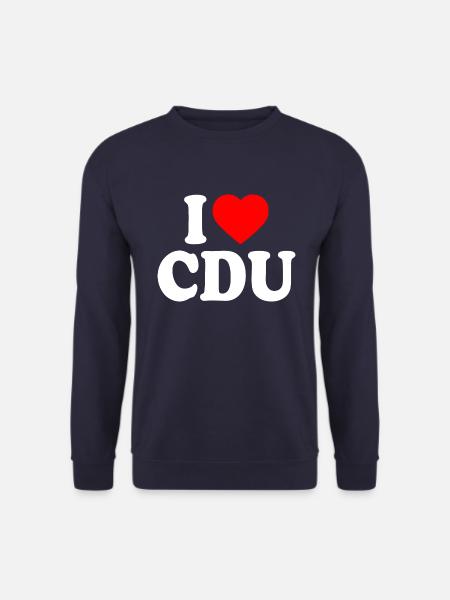 I love cdu - Unisex Sweatshirt - navy