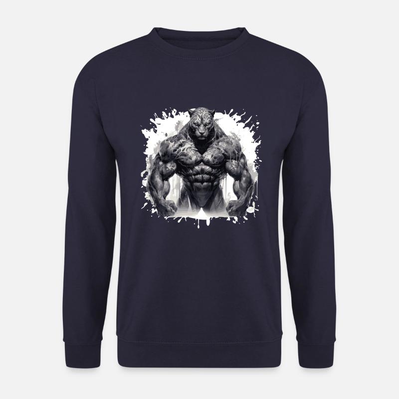Leopard Muskeln - Unisex Pullover - Navy