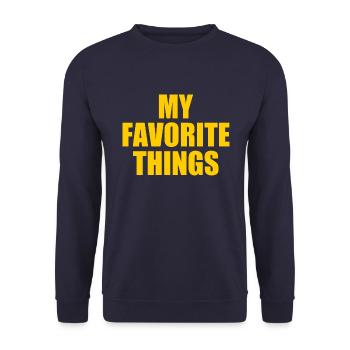 my favorite things - Unisex Pullover - Navy - Vorne - Alina (178cm) & Michal (187cm)