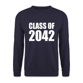 Class of 2042 - Unisex Pullover - Navy - Vorne - Alina (178cm) & Michal (187cm)