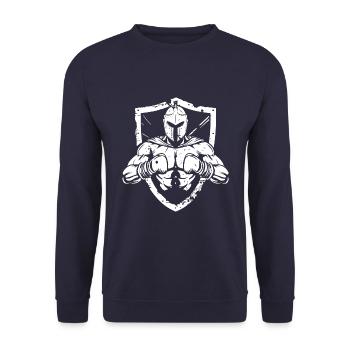 Spartan Boxer Boxing MMA - Unisex Sweatshirt - navy - Front - Alina (178cm) & Michal (187cm)