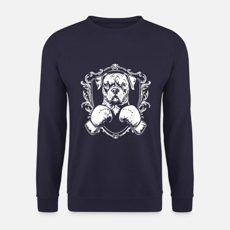 Dog Boxer Boxing MMA - Unisex Sweatshirt - navy