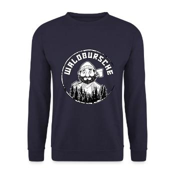 Cadeau de garçon cool forestier papa forestier - Sweat-shirt Unisexe - marine - Devant - Alina (178cm) & Michal (187cm)