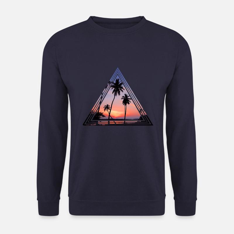 Palm trees in the sunset - Unisex Sweatshirt - navy
