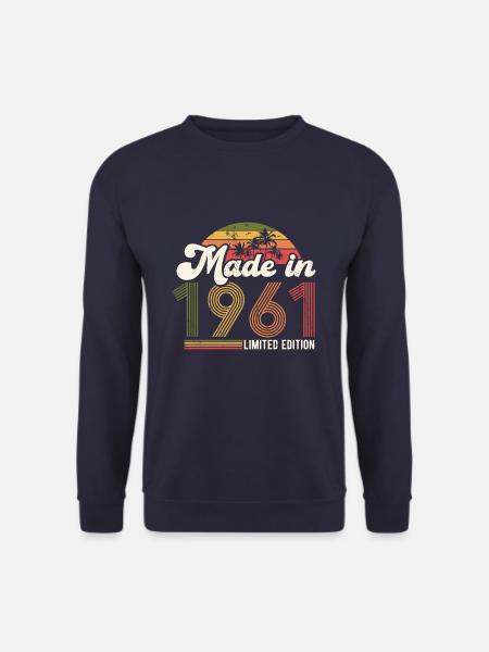 1961 Vintage Vintage Birthday Retro Gift - Unisex Sweatshirt - navy