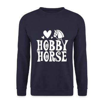 Cheval de loisir - Cheval de loisir - Équitation - Cadeau - Sweat-shirt Unisexe - marine - Devant - Alina (178cm) & Michal (187cm)