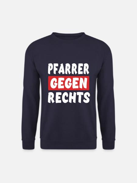 Pfarrer Gegen Rechts - Rechts Nein Danke - Unisex Pullover - Navy
