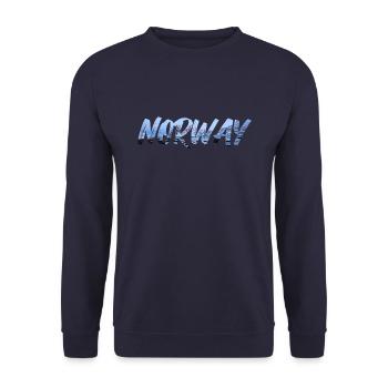 Norway Mountain - Unisex Pullover - Navy - Vorne - Alina (178cm) & Michal (187cm)