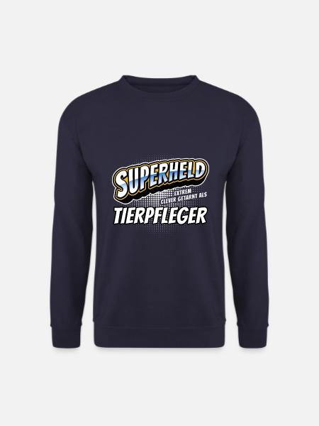 Superheld, clever getarnt als Tierpfleger - Unisex Pullover - Navy