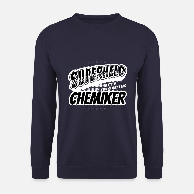 Superheld, clever getarnt als Chemiker - Unisex Pullover - Navy