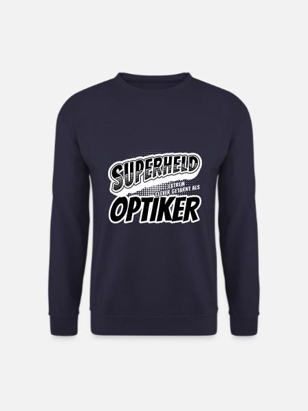 Superheld, clever getarnt als Optiker - Unisex Pullover - Navy