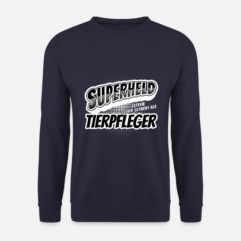 Superheld, clever getarnt als Tierpfleger - Unisex Pullover - Navy