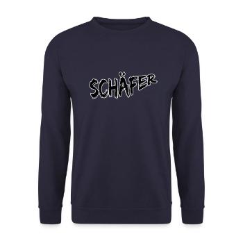 Schaefer - Unisex Pullover - Navy - Vorne - Alina (178cm) & Michal (187cm)
