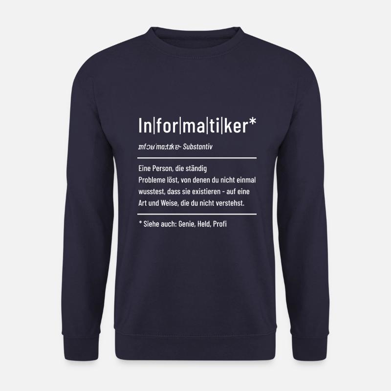 Informatiker - Definition - Lexikon - Unisex Pullover - Navy