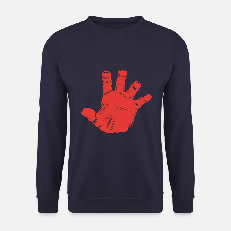 Hands off! Finger weg! Hand - Unisex Pullover - Navy