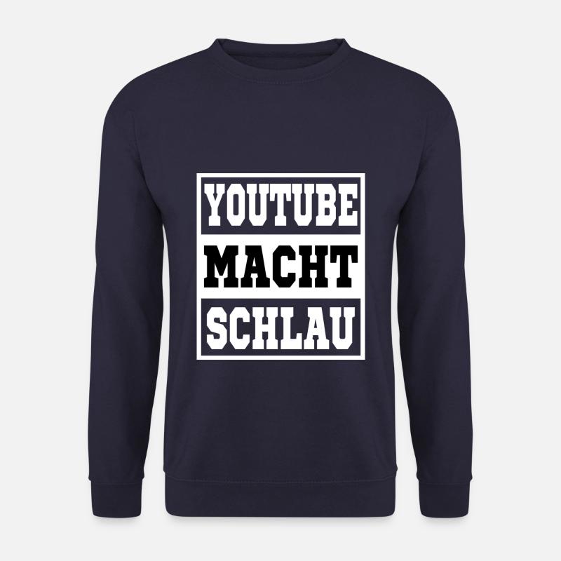 Youtube makes you smart - Unisex Sweatshirt - navy
