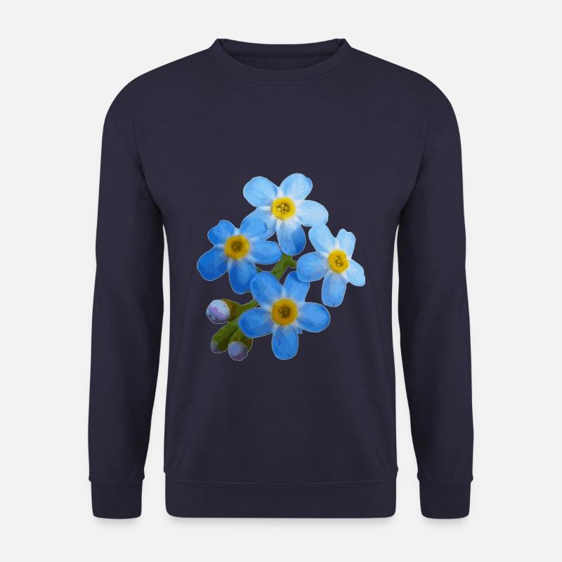 Das Sumpf-vergiss-mein-nicht ist ein Blickfang - Unisex Pullover - Navy
