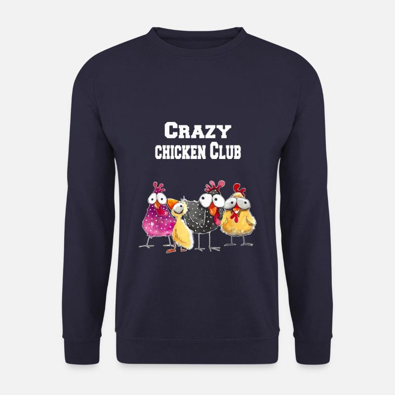 Crazy Chicken Club - Unisex Pullover - Navy