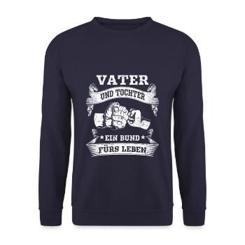 Männertag Himmelfahrt Vatertag 2021 Papa Spruch - Unisex Pullover - Navy - Vorne - Alina (178cm) & Michal (187cm)