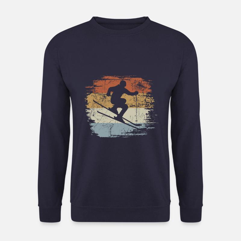 Ski, Apres Ski, Wintersport, Skiurlaub, Retro - Unisex Pullover - Navy