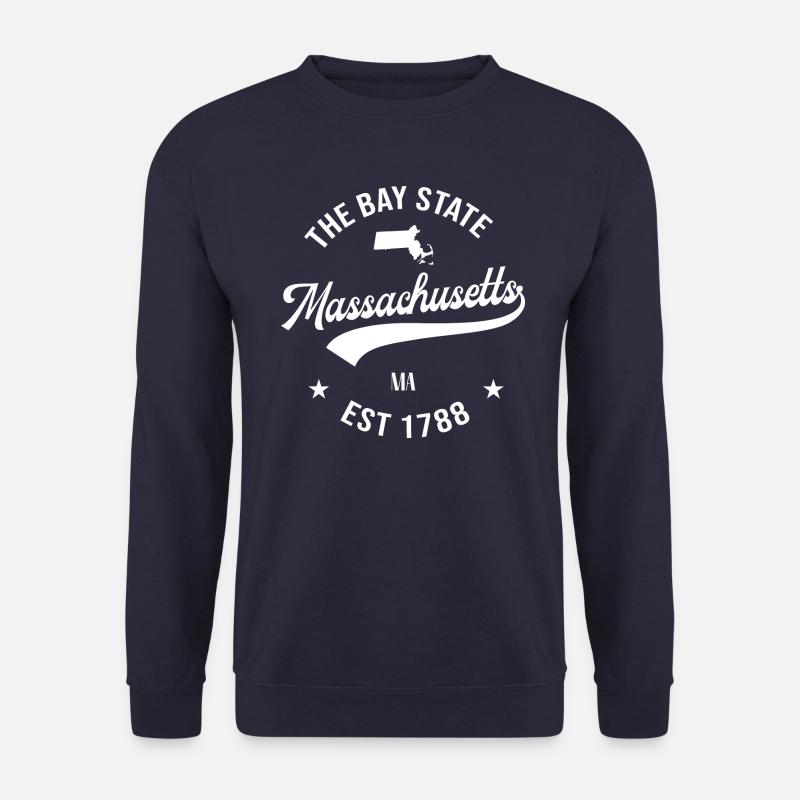 Massachusetts - Unisex Pullover - Navy