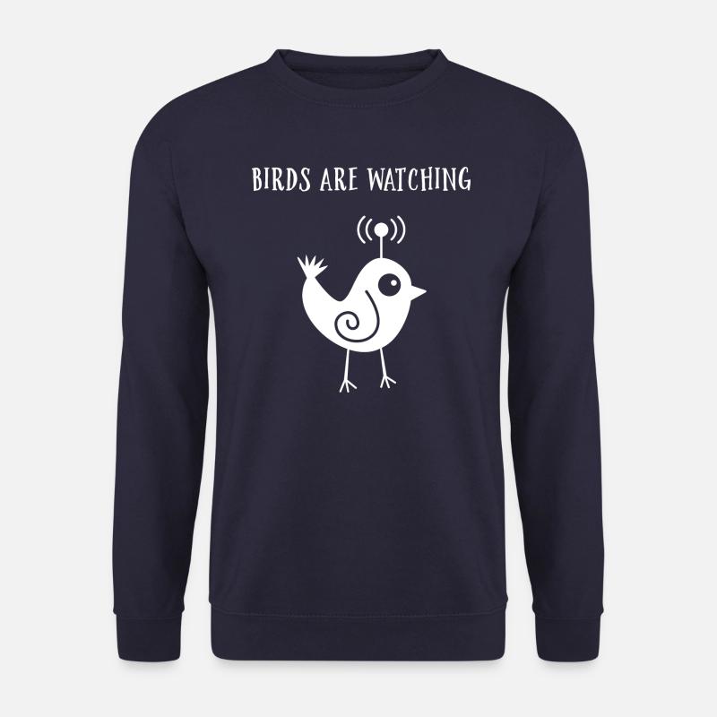 Birds Are Watching - Unisex Sweatshirt - navy