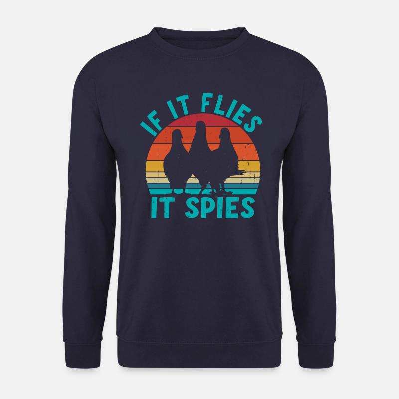 When it flies, it spies - Unisex Sweatshirt - navy