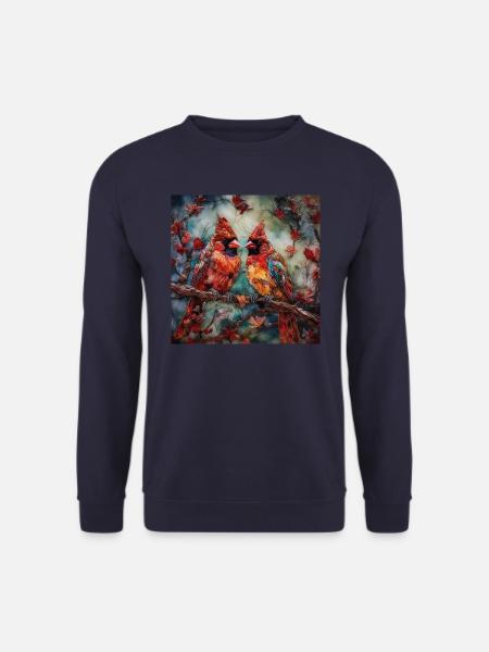 Oiseaux - Sweat-shirt Unisexe - marine