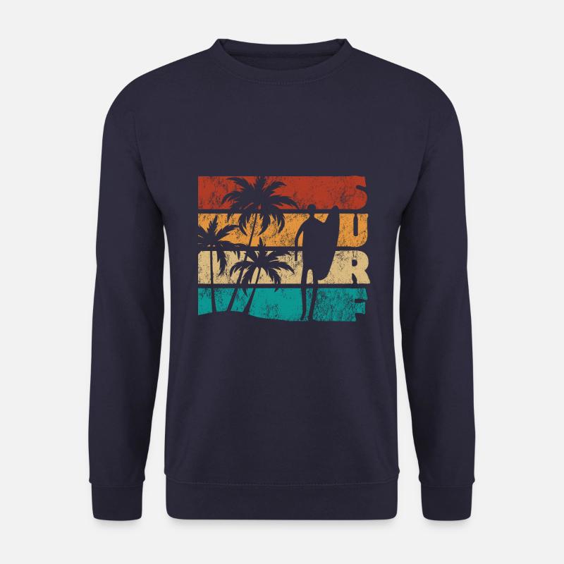 Surf - Wave - Surfer - Gift - Unisex Sweatshirt - navy