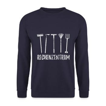 Rechenzentrum - Gärtner Garten Pflanzen - Unisex Pullover - Navy - Vorne - Alina (178cm) & Michal (187cm)