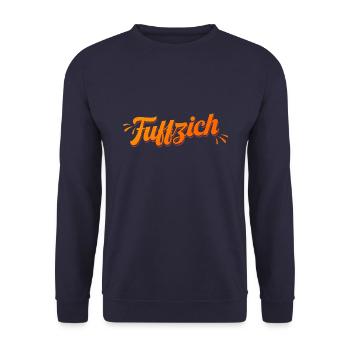 50. Geburtstag Ich bin Fuffzich 50 Jahre Geschenk - Unisex Pullover - Navy - Vorne - Alina (178cm) & Michal (187cm)