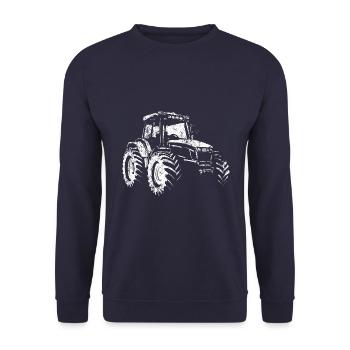 Tractor - Arable - Farmer - Farmer - Unisex Sweatshirt - navy - Front - Alina (178cm) & Michal (187cm)