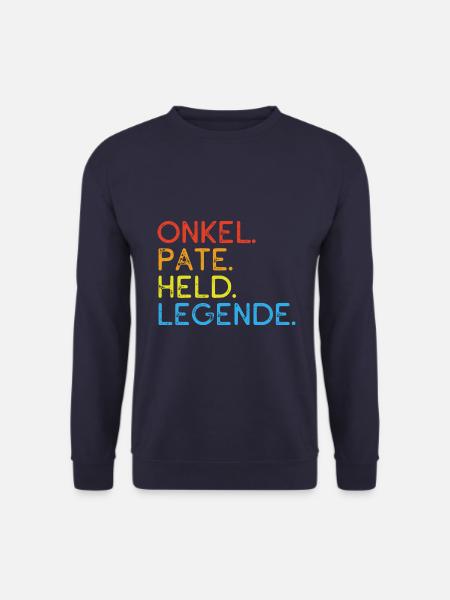Bester Onkel - Pate - Held - Legende - Spruch - Unisex Pullover - Navy