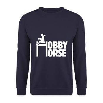 Cheval de loisir - Cheval de loisir - Équitation - Cadeau - Sweat-shirt Unisexe - marine - Devant - Alina (178cm) & Michal (187cm)