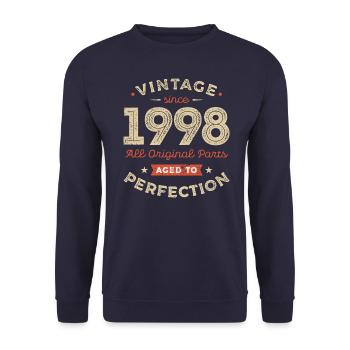 Millésime 1998 Toutes les pièces d’origine - Sweat-shirt Unisexe - marine - Devant - Alina (178cm) & Michal (187cm)