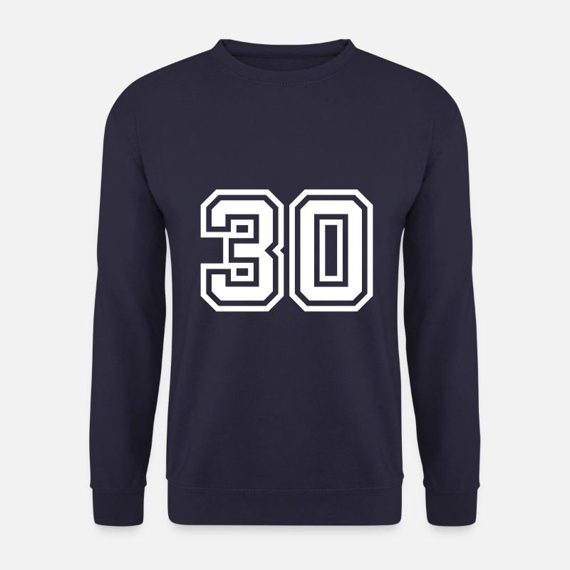 30 Zahl symbol - Unisex Pullover - Navy