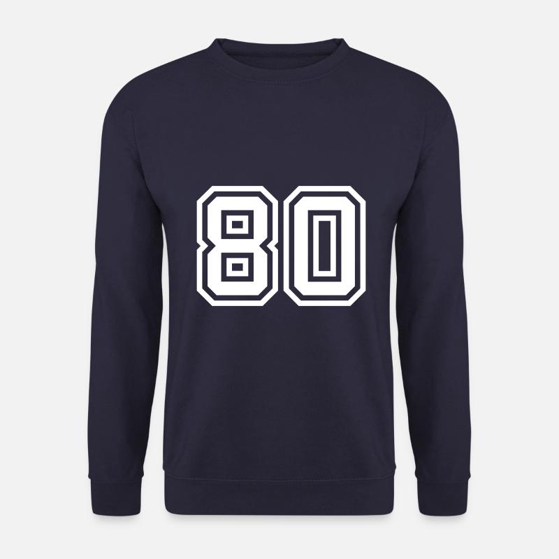 80 Zahl Symbol - Unisex Pullover - Navy