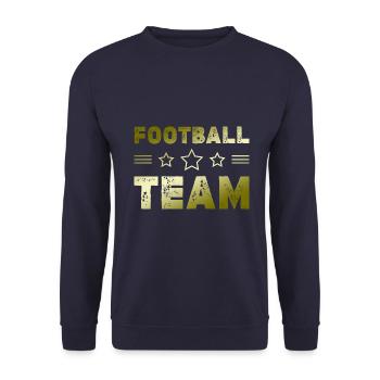 Équipe de football - Sweat-shirt Unisexe - marine - Devant - Alina (178cm) & Michal (187cm)
