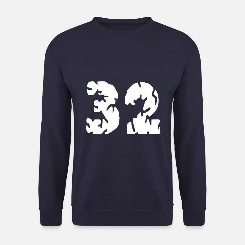 32 Zahl Trikot - Unisex Pullover - Navy