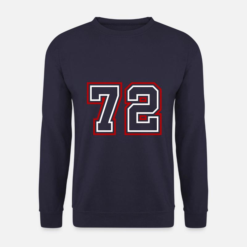 72 Zahl nummer - Unisex Pullover - Navy