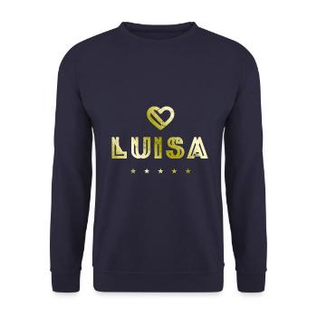 Luisa Herz - Sweat-shirt Unisexe - marine - Devant - Alina (178cm) & Michal (187cm)
