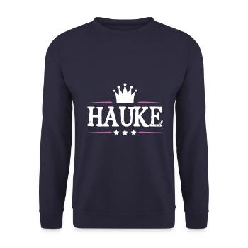 Jennifer - Unisex Sweatshirt - navy - Front - Alina (178cm) & Michal (187cm)