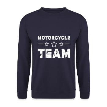 Équipe moto - Sweat-shirt Unisexe - marine - Devant - Alina (178cm) & Michal (187cm)