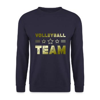 Volleyball Team - Unisex Pullover - Navy - Vorne - Alina (178cm) & Michal (187cm)